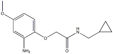 2-(2-amino-4-methoxyphenoxy)-N-(cyclopropylmethyl)acetamide Struktur