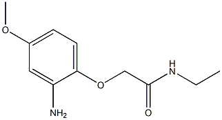 2-(2-amino-4-methoxyphenoxy)-N-ethylacetamide,,结构式
