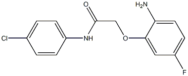 2-(2-amino-5-fluorophenoxy)-N-(4-chlorophenyl)acetamide Structure