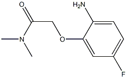 2-(2-amino-5-fluorophenoxy)-N,N-dimethylacetamide Structure