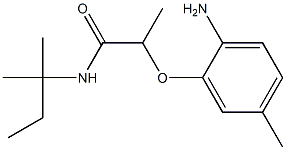 2-(2-amino-5-methylphenoxy)-N-(2-methylbutan-2-yl)propanamide,,结构式