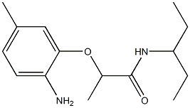 2-(2-amino-5-methylphenoxy)-N-(pentan-3-yl)propanamide Structure