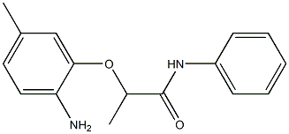 2-(2-amino-5-methylphenoxy)-N-phenylpropanamide Structure