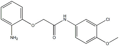 2-(2-aminophenoxy)-N-(3-chloro-4-methoxyphenyl)acetamide Structure