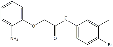 2-(2-aminophenoxy)-N-(4-bromo-3-methylphenyl)acetamide,,结构式