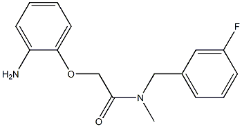 2-(2-aminophenoxy)-N-[(3-fluorophenyl)methyl]-N-methylacetamide