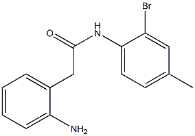 2-(2-aminophenyl)-N-(2-bromo-4-methylphenyl)acetamide 结构式