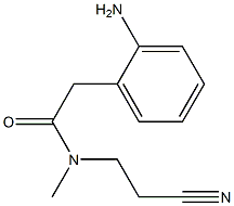 2-(2-aminophenyl)-N-(2-cyanoethyl)-N-methylacetamide Structure