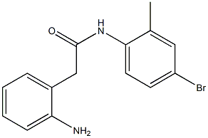 2-(2-aminophenyl)-N-(4-bromo-2-methylphenyl)acetamide Struktur