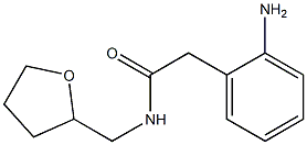 2-(2-aminophenyl)-N-(tetrahydrofuran-2-ylmethyl)acetamide,,结构式