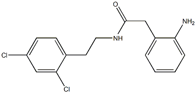 2-(2-aminophenyl)-N-[2-(2,4-dichlorophenyl)ethyl]acetamide Struktur