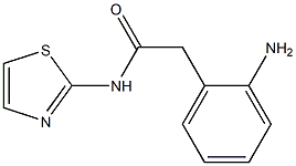 2-(2-aminophenyl)-N-1,3-thiazol-2-ylacetamide Structure