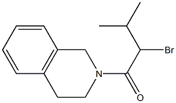 2-(2-bromo-3-methylbutanoyl)-1,2,3,4-tetrahydroisoquinoline Structure