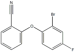 2-(2-bromo-4-fluorophenoxy)benzonitrile Structure