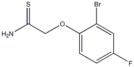 2-(2-bromo-4-fluorophenoxy)ethanethioamide 化学構造式