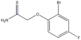 2-(2-bromo-4-fluorophenoxy)ethanethioamide Structure