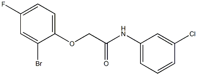 2-(2-bromo-4-fluorophenoxy)-N-(3-chlorophenyl)acetamide