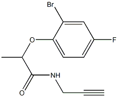 2-(2-bromo-4-fluorophenoxy)-N-(prop-2-yn-1-yl)propanamide Structure