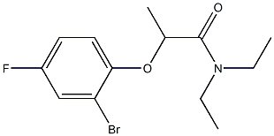 2-(2-bromo-4-fluorophenoxy)-N,N-diethylpropanamide