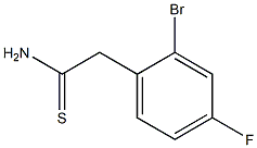 2-(2-bromo-4-fluorophenyl)ethanethioamide,,结构式