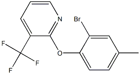 2-(2-bromo-4-methylphenoxy)-3-(trifluoromethyl)pyridine Structure