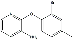 2-(2-bromo-4-methylphenoxy)pyridin-3-amine Structure