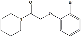 2-(2-bromophenoxy)-1-(piperidin-1-yl)ethan-1-one Struktur