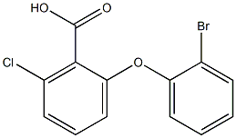 2-(2-bromophenoxy)-6-chlorobenzoic acid Structure