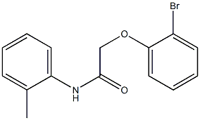 2-(2-bromophenoxy)-N-(2-methylphenyl)acetamide Structure