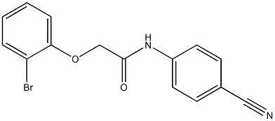 2-(2-bromophenoxy)-N-(4-cyanophenyl)acetamide Structure