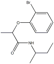 2-(2-bromophenoxy)-N-(butan-2-yl)propanamide Structure