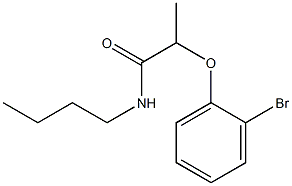 2-(2-bromophenoxy)-N-butylpropanamide 化学構造式