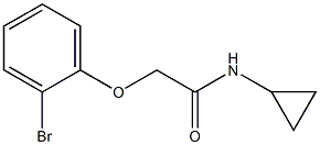 2-(2-bromophenoxy)-N-cyclopropylacetamide Structure