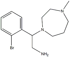 2-(2-bromophenyl)-2-(4-methyl-1,4-diazepan-1-yl)ethan-1-amine Structure