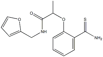 2-(2-carbamothioylphenoxy)-N-(furan-2-ylmethyl)propanamide