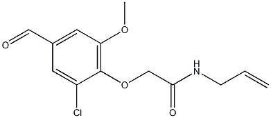 2-(2-chloro-4-formyl-6-methoxyphenoxy)-N-(prop-2-en-1-yl)acetamide