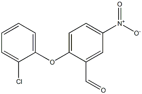 2-(2-chlorophenoxy)-5-nitrobenzaldehyde Structure