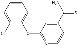 2-(2-chlorophenoxy)pyridine-4-carbothioamide Struktur