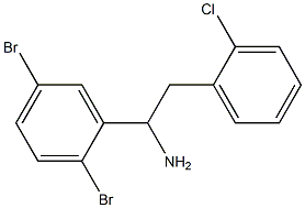 2-(2-chlorophenyl)-1-(2,5-dibromophenyl)ethan-1-amine,,结构式