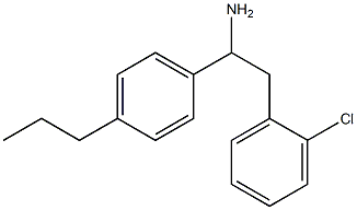 2-(2-chlorophenyl)-1-(4-propylphenyl)ethan-1-amine 结构式