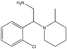 2-(2-chlorophenyl)-2-(2-methylpiperidin-1-yl)ethanamine,,结构式