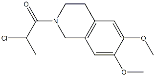 2-(2-chloropropanoyl)-6,7-dimethoxy-1,2,3,4-tetrahydroisoquinoline|