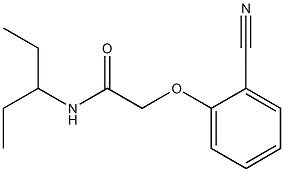 2-(2-cyanophenoxy)-N-(1-ethylpropyl)acetamide 结构式