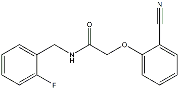  2-(2-cyanophenoxy)-N-(2-fluorobenzyl)acetamide