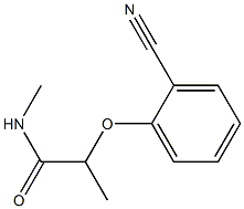 2-(2-cyanophenoxy)-N-methylpropanamide,,结构式