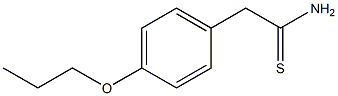 2-(4-propoxyphenyl)ethanethioamide Struktur