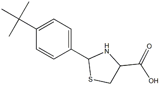 2-(4-tert-butylphenyl)-1,3-thiazolidine-4-carboxylic acid Structure