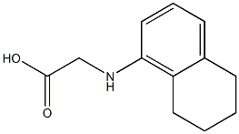 2-(5,6,7,8-tetrahydronaphthalen-1-ylamino)acetic acid 化学構造式