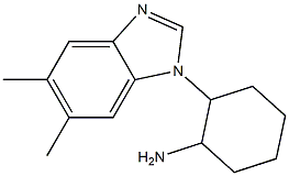 2-(5,6-dimethyl-1H-1,3-benzodiazol-1-yl)cyclohexan-1-amine Structure