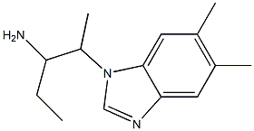 2-(5,6-dimethyl-1H-1,3-benzodiazol-1-yl)pentan-3-amine